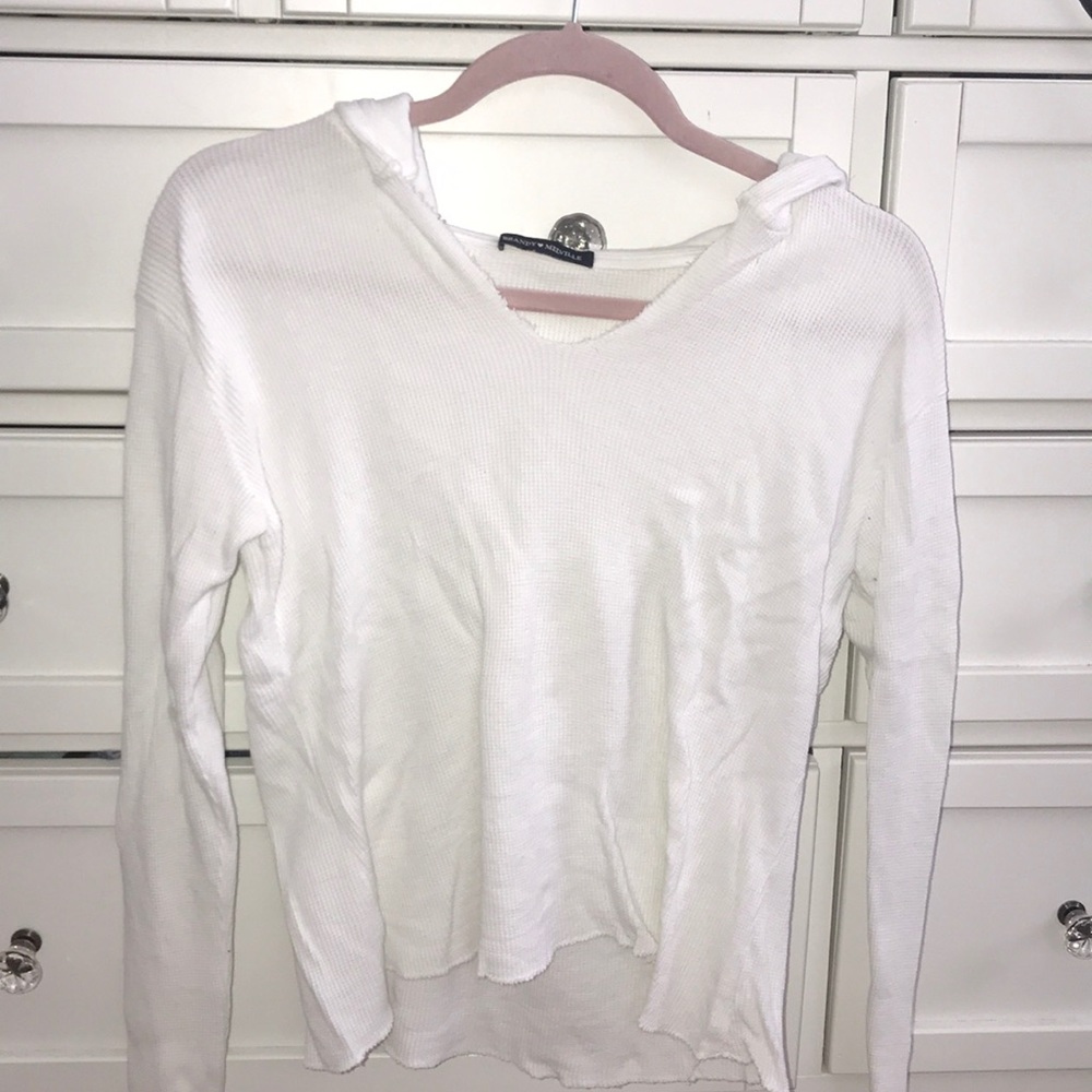 Brandy Melville White Hoodie